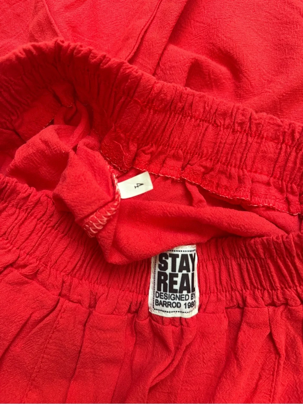 Vintage 1980s STAY REAL by Barrod Gauzy Cotton Capri